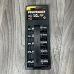 Powerbuilt - 10 Pc 1/4" & 3/8 Drive E Type Socket Set Part # 648667 New. Fixed Price $7.17.