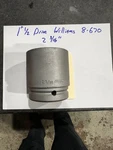 1 1/2 Socket Inpact Williams Pt 8-670 2 3/16. Fixed Price $29.50.
