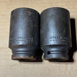 Proto Professional 07523l Deep 1-7/16" Impact Socket 6 Pt 3/4" Drive (2 Pc) C. Fixed Price $50.00.