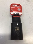 Milwaukee 49-66-6230 Shockwave Impact Duty 1/2 Drive 1 In. Deep 6 Point Socket. Fixed Price $16.95.