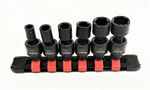 6pc Proto Blackhawk 1/4" Impact Universal Swivel Flex Socket Set Sae U-1356s. Fixed Price $29.99.