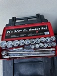 Performance Tool W1180 21 Piece Sae 3/4 Inch Drive Socket Set-preowned. Fixed Price $135.00.