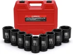 Casoman 1-inch Drive Spindle Axle Nut Impact Socket 9pcs (1 Inch - 2 Inch). Fixed Price $110.72.