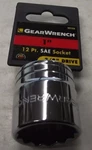 Gearwrench 80508 3/8" Drive 12 Point Socket 1". Fixed Price $3.00.