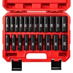 Wiildis 21 Pieces 3/8 Drive Deep Impact Socket Set Standard Sae 5/16to 3/4. Fixed Price $35.85.