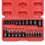 Mixpower 25 Piece Torx Bit And Socket Set, 13 Star Bits (t8- T60) & 12. Fixed Price $27.79.