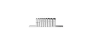 1/4 In. Drive Deep Well Metric Socket Set (9-piece). Fixed Price $24.30.