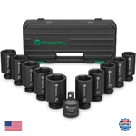 Tiwintul 11-piece Axle Nut Socket Set, Metric 1/2 Impact 27mm-38mm, Cr-mo. Fixed Price $64.66.