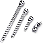 4 Piece 1/4 Inch Drive Extension Bar Set, 1/4". Fixed Price $12.85.