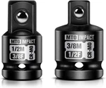 Mto 2-piece Impact Socket Adapter And Reducer Set, 1/2" Female To 3/8" Male Redu. Fixed Price $16.14.