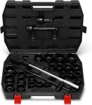 Ementol 3/4" Drive Jumbo Impact Socket Set, 27pcs, Sae (7/8"-2") And Metric.... Fixed Price $201.99.