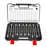Tommars 16-pc Long Hex Bit Socket Set, Extra Allen Cr-v And .... Fixed Price $35.65.