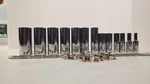 Stanley Proto 13 Piece 12 Point 3/8" Drive Deep Socket Set Model#j52112. Fixed Price $115.00.
