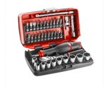 Facom Rl.nano1 1/4 Inch Nano Socket Set, 6 Points, 38 Pieces, 1 Piece Wrench. Fixed Price $129.00.