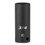 Capri Tools Deep Impact Socket, 3/8-inch Drive, 6-point, Sae 3/4-inch. Fixed Price $12.72.