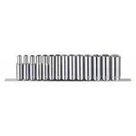 Westward 53pn47 3/8" Drive Socket Set Metric 14 Pieces 6 Mm To 19 , Chrome,. Fixed Price $34.99.
