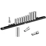 Sk Tools Usa 3/8" Drive, 14 Piece, 6 Point, Deep Metric Chrome Socket Set 1854. Fixed Price $249.05.