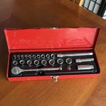 Husky Professional 24 Piece Drive Socket Set 1/4 & 3/8 Made In Usa Vintage. Fixed Price $49.87.
