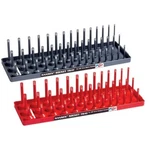 Hansen 3/8" Socket Organizer Tray Holder Set 3 Row Metric Sae Shallow, Deep Usa. Fixed Price $31.99.