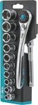 13-piece 3/8" Drive Socket Set Akm021-u 120-tooth Ratchet Handle 3 Arc Swing. Fixed Price $42.83.