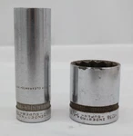 Indestro Super 1/2" Drive 12 Point Sockets Sizes 13/16 & 1 1/8" Lot Of 2 Tf. Fixed Price $16.48.