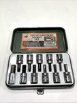 Antique Buffalo 12 Pc. Hex & Driver Bit Socket Set. S.a.e Size. Fixed Price $9.99.