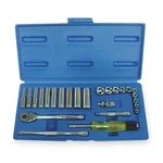 Westward 1/4" Drive Socket Wrench Set Sae 25 Pieces 3/16 In To 9/16 , Chrome. Fixed Price $63.66.