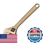 Cs Unitec Non-sparking Wrench Adjustable End 8 In. Max Socket 15/16 Tuv. Fixed Price $173.42.
