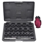 22 Pcs Bolt Nut Extractor Set, Yuesstloo 1/2" And 3/8" Drive Wheel Lock Removal. Fixed Price $95.37.