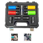 1/2" Drive Impact Lug Nut Socket Set Wheel Thin Wall Non-marring 17 19 21 22mm. Fixed Price $34.99.