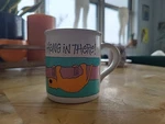 Vtg. American Greetings Designers Collection Mug Hang In There Stoneware. Fixed Price $10.00.