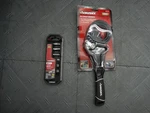 Husky Bite 3/8 In. Drive Metric Bit Socket Set & 8 Strap Wrench. Fixed Price $26.99.