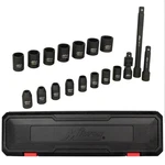 Milton 1300-ss-01 18pcs 3/8 Dr. 6-20mm Shallow Socket Set - 1ea. Fixed Price $42.18.