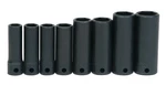 3/8" Drive 6 Point 5/16 - 3/4" Impact Deep 8pc Socket Set Black Williams Usa. Fixed Price $54.12.