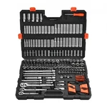 Socket Set, 225 Pieces, 3/8 & 1/4 1/2 Inch Drive And Ratchet Sae A. Fixed Price $191.03.