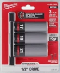 Milwaukee 1/2" Metric Lug Nut Socket Set 3 Pc Impact Duty Shockwave 49-66-7830. Fixed Price $39.50.