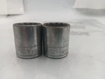 1 3/16" 12 Point Chrome Socket 1,/2" Drive Japan Continental American Set Of 2. Fixed Price $2.49.