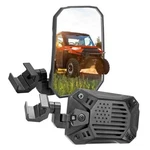 Utv Side Mirrors 2025 New Billet Aluminum 8.4" X 5.7" Wide View For Pro-fit. Fixed Price $107.25.