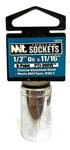 11/16x1/2" Drive 6 Point Socket Standard Shallow Chrome Vanadium Steel Mit. Fixed Price $12.00.