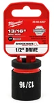 Milwaukee 49-66-6207 1/2" Drive Standard Impact Socket 13/16" 6 Point. Fixed Price $7.95.