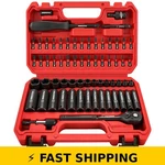 Sedy 64-piece 1/4" Drive Impact Socket Wrench Driver-bits Set. Fixed Price $47.99.
