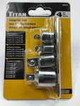 Titan 32973 Mixed Socket Adapter 4 Piece Set, 3/8 To 1/4, 1/2 3/8, 1/4. Fixed Price $8.99.