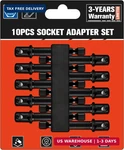 Blackrobot 10-piece Impact Socket Adapter Set, 1/4" Hex Shank To 3/8" Square Dri. Fixed Price $29.20.