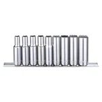 Westward 53pn43 Socket Set,chrome,1/4 In To 5/8 In,12pt. Fixed Price $18.07.