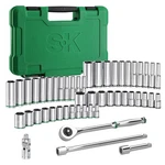 Sk 1/4" Drive Socket Set With 216-p Quick-release Ratchet, 50-piece, Sae & Me.... Fixed Price $124.16.
