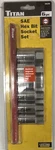 Titan 16130 Sae Hex Bit Socket Set, 6pc 1/2 In Drive, 9/16-7/8. Fixed Price $29.99.