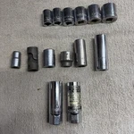14pc Sae Socket Lot Giller Stanley Cornwell Fleet Wright Poto. Fixed Price $15.00.
