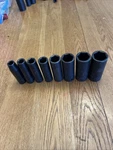 Husky - 8pc Deep Impact Partial Socket Set, 1/2 Drive,6pt (7/16 1 ) Usa. Fixed Price $40.00.
