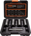 Thinkwork 1/2 Inch Drive Lug Nut Removal Tool, 5-piece Wheel Lock. Fixed Price $33.98.