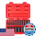 Tekton 3/8 Inch Drive Deep 6-point Impact Socket Set 19-piece 6-24 Mm - Case. Fixed Price $119.54.